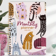 BUBU 2026-2027 Academic Year Weekly And Monthly Planner, Jan 2026 - Dec 2027, 5.7" X 8.1", Flexible