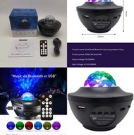 2025 年最新設計：黑色小碗：小碗星空投影燈 USB 藍牙音樂旋轉水紋氛圍燈激光滿天星臥室小夜燈。  近期熱賣：    千萬人加單購買。
