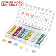 Sekering Mobil 120Pcs/ 120Pcs Car Fuse Assortment 6 Macam - 6608-6609