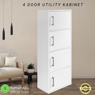 ✺345 Tier Kabinet With Door Kitchen Dapur Kabinet Baju Cabinet  Utility Kabinet  Multipurpose  Rak Kasut♛