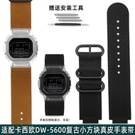 New Style Suitable for Casio G-SHOCK Small Square DW5600/6900/GM-5600/GW-B5600 Genuine Leather Strap