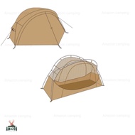 Vidalido Floating Tent เต็นท์มุ้ง แบบพกพา กระทัดรัด พกพาง่าย เตียงCLSดำ One