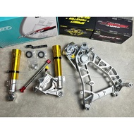 NVX NMAX V2 V3 / XMAX V1 V2 V3 SMRT Fork Tube + SMRT TX-4 Stylema 4 Pot & P34 2 Pot Rear Alloy Swing