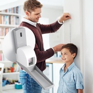220cm Height Meter Retractable Stadiometer Wall Mounted Height Measurement Meter with Wall Plate for