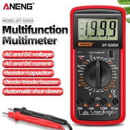 ANENG DT9205A Digital Multimeter with AC/DC Transistor Testing, Auto Range, and NCV Functionality