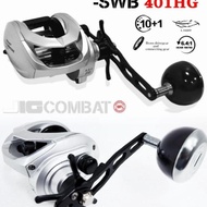 MAGURO JIG COMBAT SWB 401HG (FREE TALI BENANG, LEADER, HOOK,LURE) Baitcast Jigging Reel BC Fast Slow