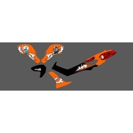 NMAX OLD TRANSPARENT STRIPING STICKER CUSTOM DESIGN SIMPLE LIST NEWEST ARAI MATA MOTIF
