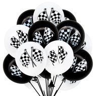 balloon set balloon birthday set happy birthday balloon 40cm Racing Flag Latex Balloon F1 Speed and 