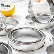 XeR 8/9/10CM English Muffin Rings Crumpet Rings Double Rolled Tart Ring Round Stainless Steel Muffin