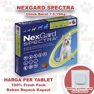 NexGard Spectra Dog Medium 7.5-15Kg Flea and Ticks and Deworm Medicine for Dogs