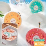 <fm>ecoco donut shaped dishwasher sponge/body scrub sponge for bathing