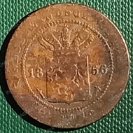 Uang Kuno 1 Cent Nederlandsch Indie 1856