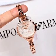 GN4F [Original Order] Amani Quartz Women's Watch AR11108 Beautiful Petal Pattern Bracelet Style Shap
