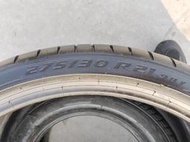 議價出售275/30R21倍耐力防爆輪胎一條，20年8-9成新，無補