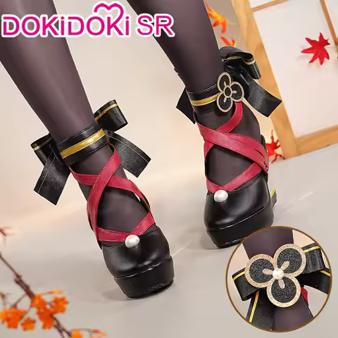 IN STOCK Chiori Kazuha Zhongli Kaeya Ningguang Furina Shoes Cosplay Game Genshin Impact Cosplay Doki