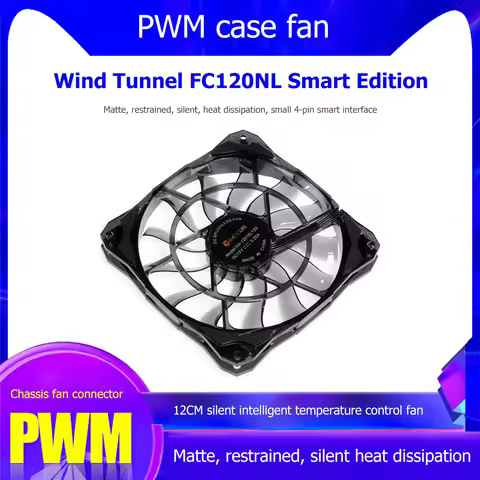ID-COOLING Slim 15mm Thickness, Best for Small Case, Big Airflow of 53.6CFM, 120mm PWM Controlled Fa