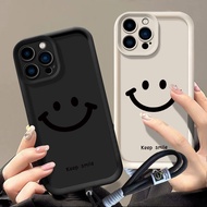 Minimalist Happy Mobile Phone Case Samsung S24Fe S25 Ultra A50S A16 A54 A06 A51 A55 A71
