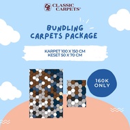 Karpet Tivoli 1 -Bundling Set- 1 Karpet & 1 Keset Minimalis Aesthetic