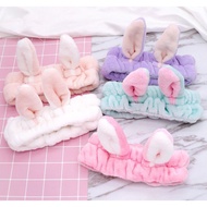 Bunny ears fabric hairband