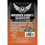 50 Mayday Games Premium Standard American Chimera card sleeves 57.5x89mm