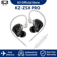 KZ ZSX Pro Earphone HiFi หูฟังอินเอียร์ไฮบริดไดรเวอร์12ไดรเวอร์พร้อมสายเคเบิลแบบถอดออกได้สำหรับหูฟัง