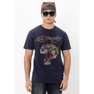 Ed Hardy Pure Cotton Round Neck T-Shirt Casual All-Match Classic T-Shirt Men Women Same Style