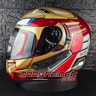 Helm KYT K2 Rider - Iron Man - Marvels