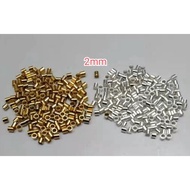 2mm Tube Crimp End Beads Stopper Spacer Beads