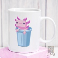 Minecraft axolotl bucket Unique Ceramic Glass Mug