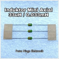 Induktor mini Axial 33uH / 0.033mH Lilitan / Inductor