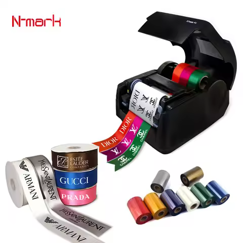 N-mark Funeral satin Ribbon Printer High Speed Printing Machine For Personalized Ribbons