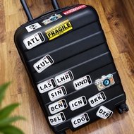 Sticker Travel Mode Airport Code Tag – BKK KUL SIN Design