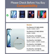☄ For Ipad Air 13 Inch M2 M3 Case With Keyboard,Detachable Keyboard Tablet Cover Ipad Pro 12.9