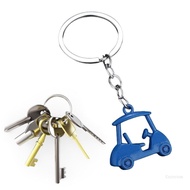 Crazy Golf Cart Keychain Zinc Alloy Keyring For Sports Fans  Decorative Souvenir