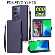 Wallet Case For Vivo Y29 5G Leather Wallet Case - Wallet Case Wallet Leather Flip Case