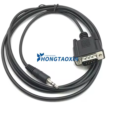 9Pin DB9 Female Male To 2.5mm 3.5mm Male For interphone intercom DC 2.5 3.5 Audio Cable RS232 To Com