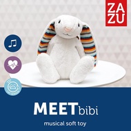 [Zazu] Bibi the Bunny - Comforting Musical Soft Toy with Heartbeat Sound for Newborns, Sound Machine