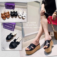 Ks.3234 Wedges matte material Flat heels/wedges flat Wedges shoes women Wedges heels Wedges