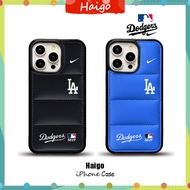 Hard Plastic Phone Case Down jacket LA Dodgers Label suitable for iPhone 17 Air 16 16PRO 16PROMAX 15