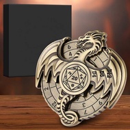 7 in 1 Fidget Spinner Roulette DND Dice Dragon Dungeon Multi-faceted Metal Turntable Role Playing