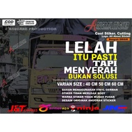 CUTTING STICKER TIRED IS DEFINITELY BUT GIVE UP, NOT A SOLUTION