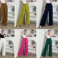 2153 linen pants ivy pants fuschia Beautiful formal Culottes pants korean basic pants Office style Of Eid Clothes Quality