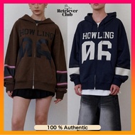 Retriever Club 06 Hood Zip Up Unisex Hoodie 2Way Zip-Up Jacket - 2 Colors