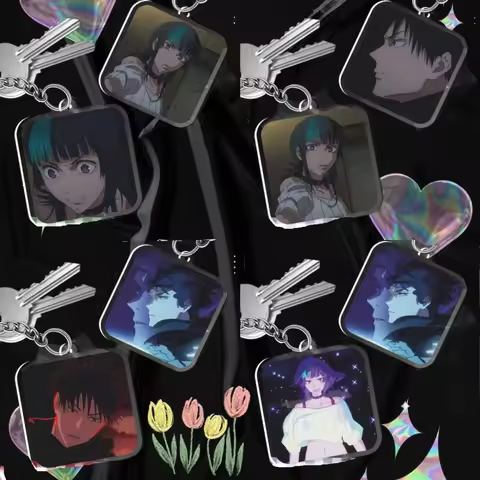 Acrylic Key Chain for Jjk Kirara Hoshi Megumi Fushiguro Anime Cartoons Self-Made Creative Student Ba