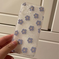 藍色 碎花 軟膠 iPhone 12 pro Case 手機殼 電話殼 💛