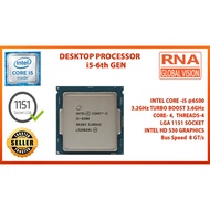 DESKTOP PROCESSOR INTEL CORE  i5- 6th GEN,  PROCESSOR LGA 115120