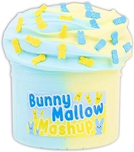 Bunny Mallow Mashup - Butter Textured Easter Slime 8 fl/oz - Handmade in USA - Dope Slimes - Blue/Yellow