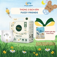 [GIVE STICKERS FUZZY] Combo of 3 bags of Fuzzy Friends diapers