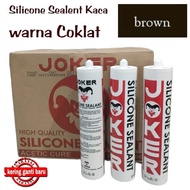 Sealent Silent Kaca warna Coklat (Brown)