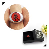 Uchiha Itachi Ring With Akatsuki Jewelry Box Naruto